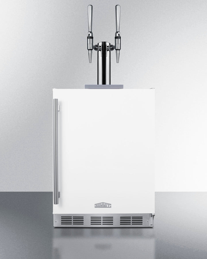 24" Wide Built-in Nitro Coffee Kegerator, ADA Compliant - (SBC58WHBIADANCFTWIN)