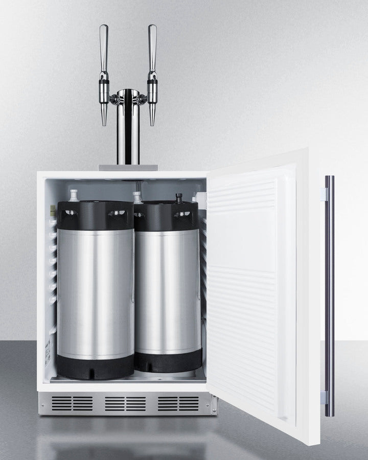 24" Wide Built-in Nitro Coffee Kegerator, ADA Compliant - (SBC58WHBIADANCFTWIN)