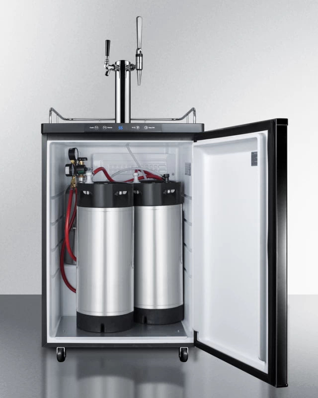 24" Wide Coffee Kegerator - (SBC635MCMTWIN)