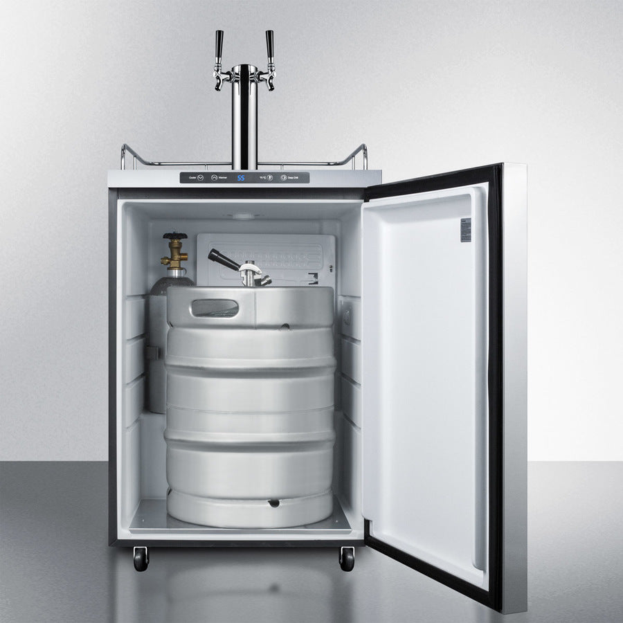 24" Wide Outdoor Kegerator - (SBC635MOS7HHTWIN)