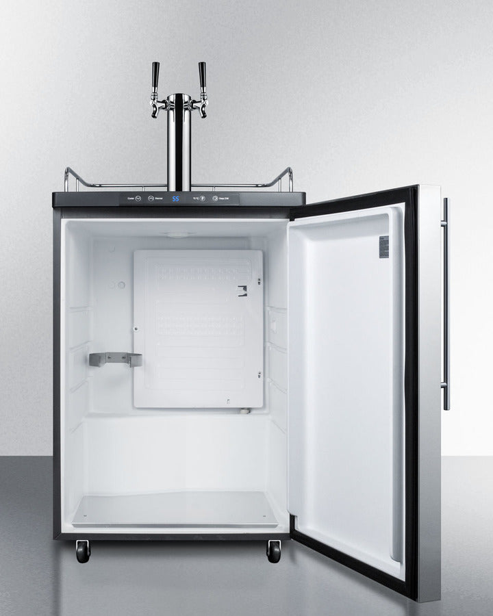 24" Wide Kegerator - (SBC635MSSHVTWIN)