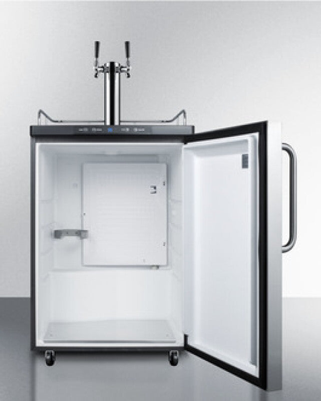24" Wide Kegerator - (SBC635MSSTBTWIN)