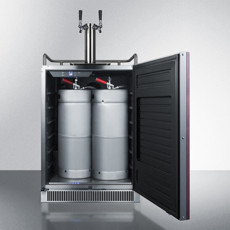 24" Wide Built-In Kegerator (Panel Not Included) - (SBC677BIIFTWIN)