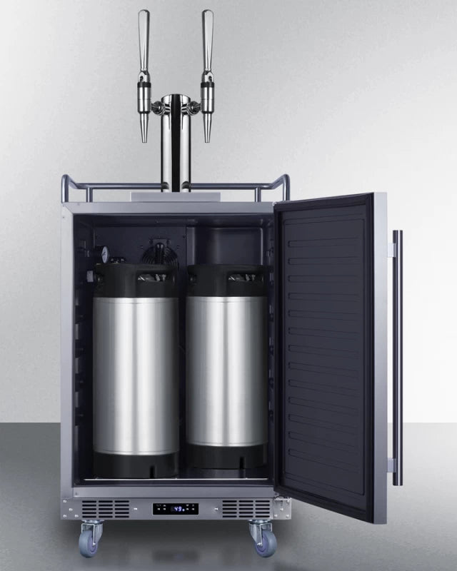 24" Wide Built-in Nitro Coffee Kegerator - (SBC682NCFTWIN)
