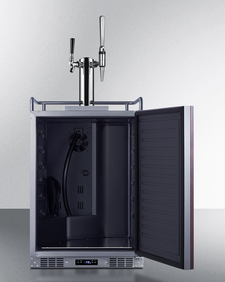 24" Wide Built-in Cold Brew/nitro Coffee Kegerator (panel Not Included) - (SBC682PNRCMTWIN)