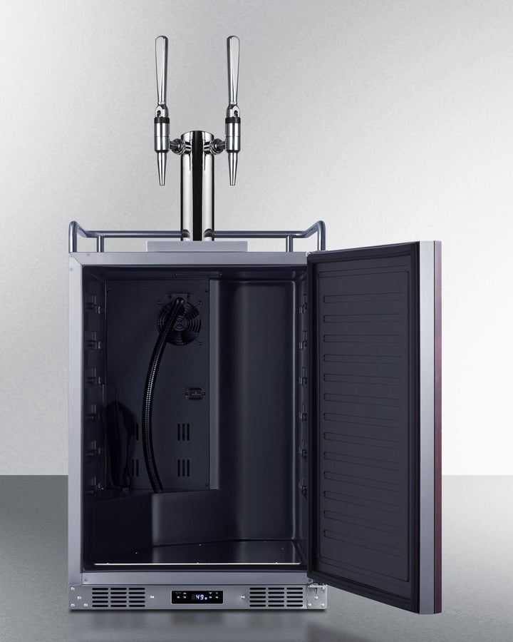 24" Wide Built-in Nitro Coffee Kegerator (panel Not Included) - (SBC682PNRNCFTWIN)