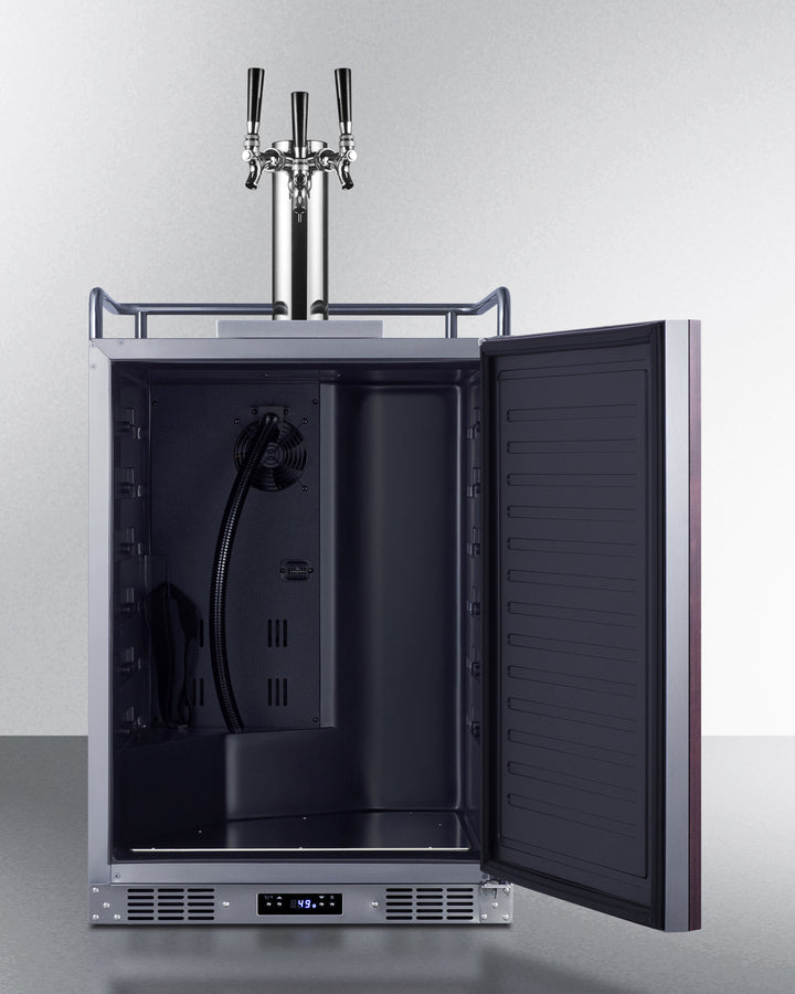 24" Wide Built-in Kegerator (panel Not Included) - (SBC682PNRTRIPLE)