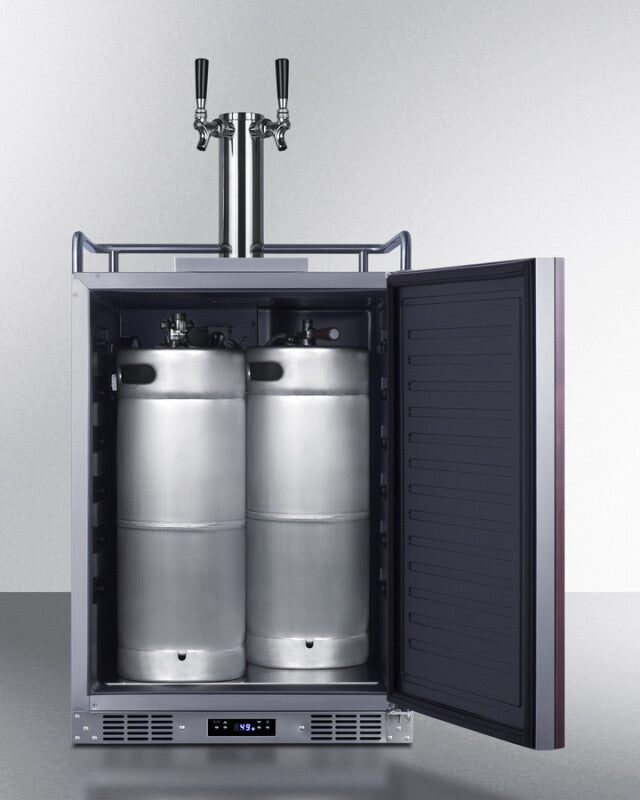 24" Wide Built-in Wine Kegerator (panel Not Included) - (SBC682PNRWKDTWIN)