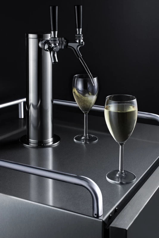 24" Wide Built-in Wine Kegerator - (SBC682WKDTWIN)
