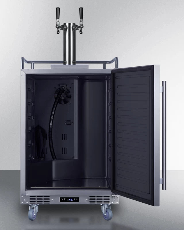 24" Wide Built-in Wine Kegerator - (SBC682WKDTWIN)