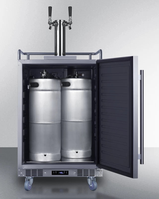 24" Wide Built-in Wine Kegerator - (SBC682WKDTWIN)