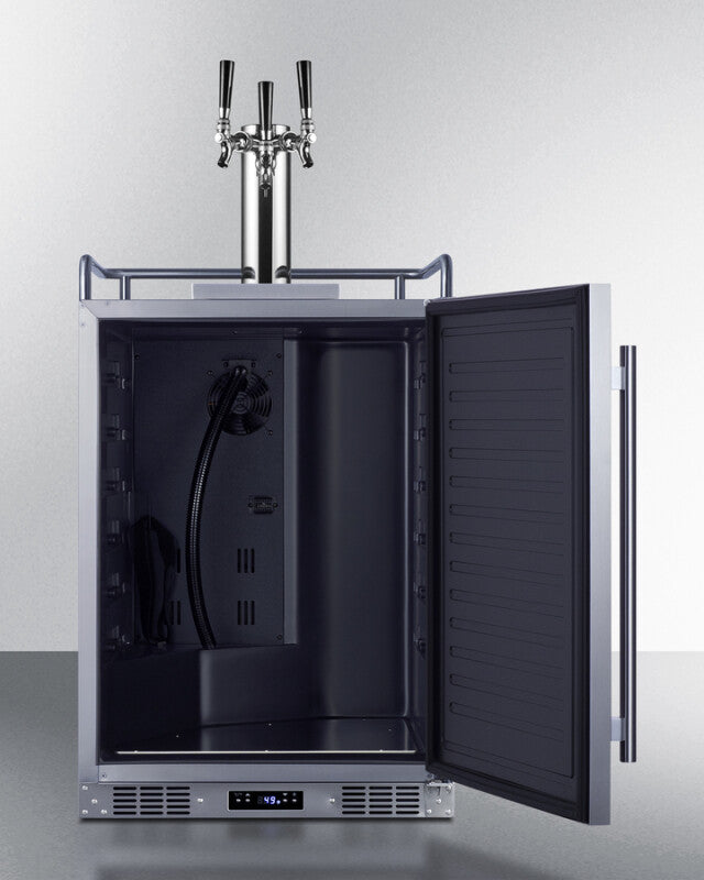 24" Wide Built-in Outdoor Beer Kegerator - (SBC683OSTRIPLE)