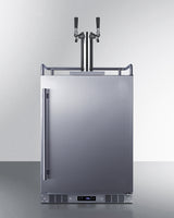 24" Built-In Outdoor Kegerator (Twin Tap, Black Wine Keg, Left-Hand Door) - (SBC683OSTWINBW)