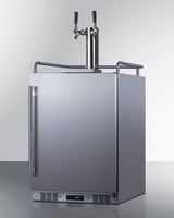24" Built-In Outdoor Kegerator (Twin Tap, Black Wine Keg, Left-Hand Door) - (SBC683OSTWINBW)