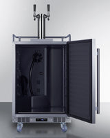 24" Built-In Outdoor Kegerator (Twin Tap, Black Wine Keg, Left-Hand Door) - (SBC683OSTWINBW)