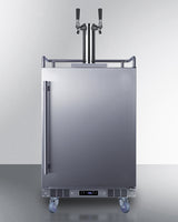 24" Built-In Outdoor Kegerator (Twin Tap, Black Wine Keg, Left-Hand Door) - (SBC683OSTWINBW)
