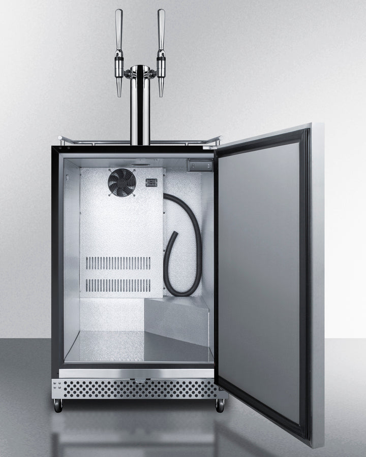 24" Wide Built-in Outdoor Nitro Coffee Kegerator - (SBC696OSNCFTWIN)