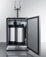 24" Wide Built-in Outdoor Nitro Coffee Kegerator - (SBC696OSNCFTWIN)