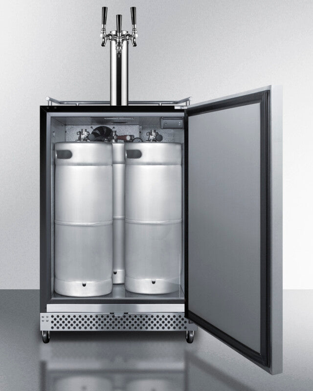 24" Wide Built-in Outdoor Kegerator - (SBC696OSTRIPLE)