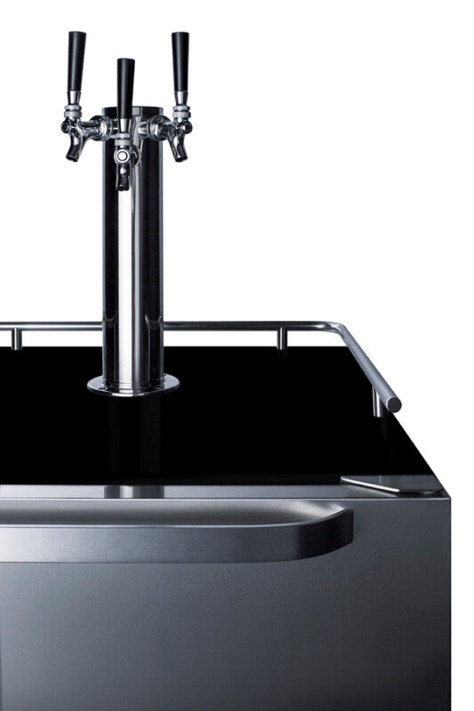 24" Wide Built-in Outdoor Kegerator - (SBC696OSTRIPLE)