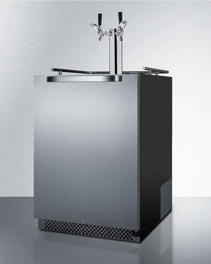 24" Wide Built-in Outdoor Kegerator With Taplocks - (SBC696OSTWINTL)