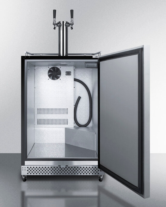 24" Wide Built-in Outdoor Wine Kegerator - (SBC696OSWKDTWIN)