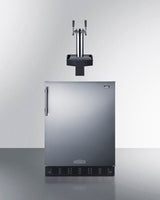24" Wide Built-In Floating Tap Beer Kegerator, ADA-Compliant - (SBC7BRSFLTWADA)
