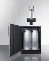 24" Wide Built-In Floating Tap Beer Kegerator, ADA-Compliant - (SBC7BRSFLTWADALHD)