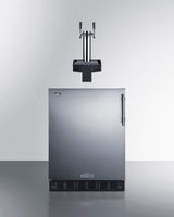 24" Wide Built-In Floating Tap Beer Kegerator, ADA-Compliant - (SBC7BRSFLTWADALHD)