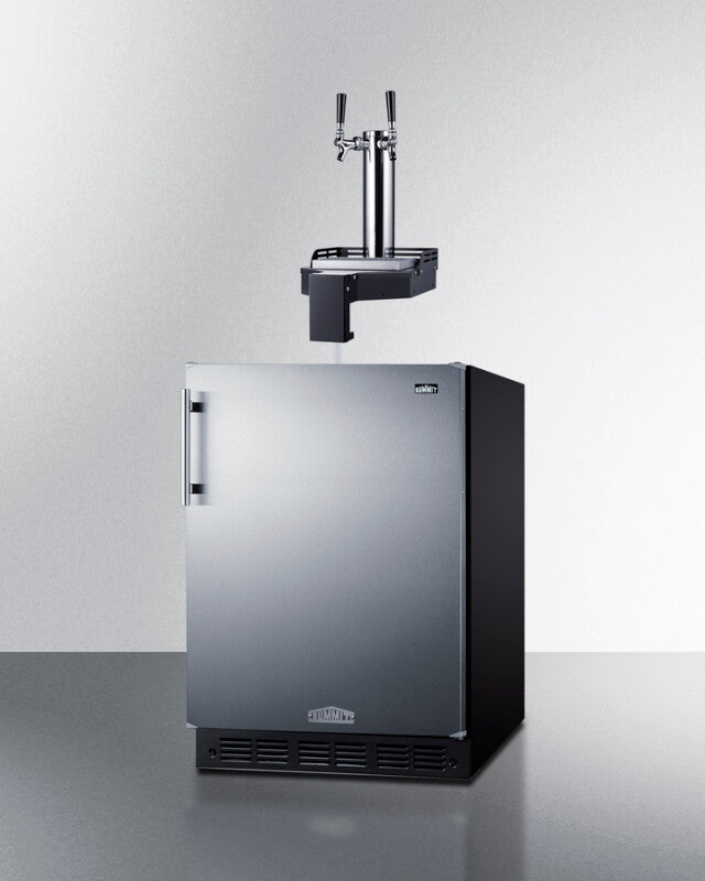 24" Wide Built-In Floating Tap Cold Brew Kegerator, ADA-Compliant - (SBC7BRSFLTWCFADA)