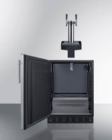 24" Wide Built-In Floating Tap Cold Brew Kegerator, ADA-Compliant - (SBC7BRSFLTWCFADALHD)