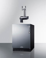 24" Wide Built-In Floating Tap Cold Brew Kegerator, ADA-Compliant - (SBC7BRSFLTWCFADALHD)