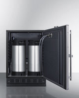 24" Wide Front Tap Built-In Cold Brew Coffee Kegerator - (SBC7BRSFRTPCF)