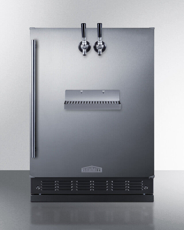24" Wide Front Tap Built-In Cold Brew Coffee Kegerator - (SBC7BRSFRTPCF)