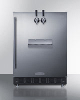 24" Wide Front Tap Built-In Cold Brew Coffee Kegerator - (SBC7BRSFRTPCF)