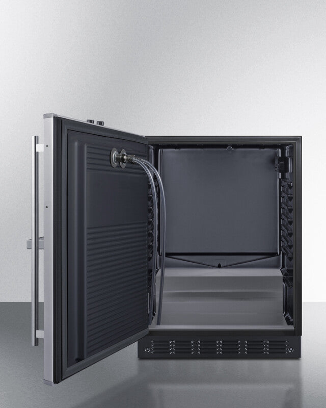 24" Wide Front Tap Built-In Cold Brew Coffee Kegerator, ADA-Compliant - (SBC7BRSFRTPCFADALHD)