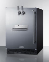 24" Wide Front Tap Built-In Cold Brew Coffee Kegerator, ADA-Compliant - (SBC7BRSFRTPCFADALHD)