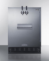 24" Wide Front Tap Built-In Cold Brew Coffee Kegerator - (SBC7BRSFRTPCFLHD)