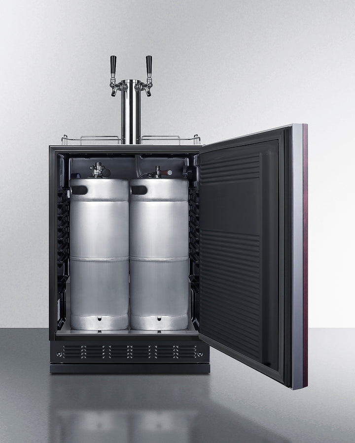 24" Wide Beer Kegerator (Panel Not Included) - (SBC7BRSIF)