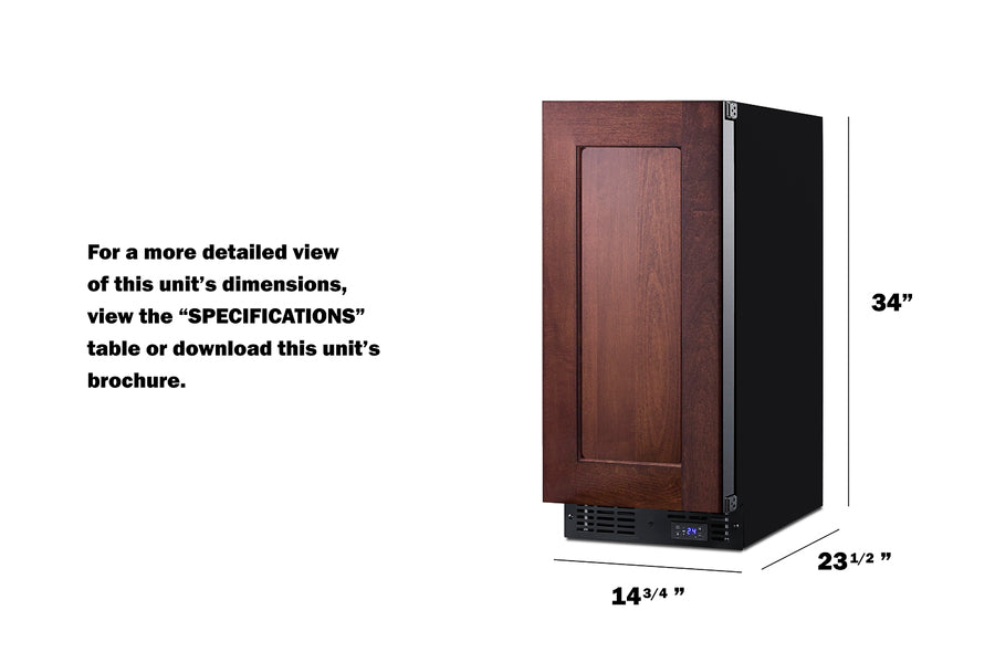 15" Built-in All-freezer (panel Not Included) - (SCFF1533BIF)