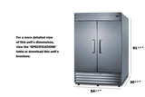 39 CU.FT. Reach-in Freezer - (SCFF436)