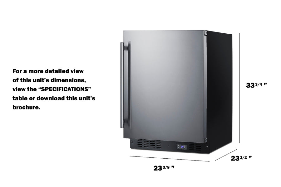 24" Wide Built-in All-freezer - (SCFF53BSS)