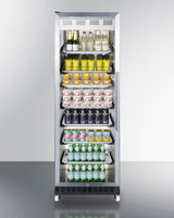 24" Wide Mini Reach-in Beverage Center With Dolly - (SCR1401LHRICSS)