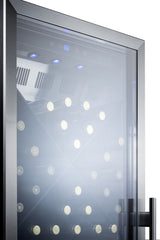 24" Wide Single Zone Commercial Wine Cellar - (SCR1401LHXCSS)