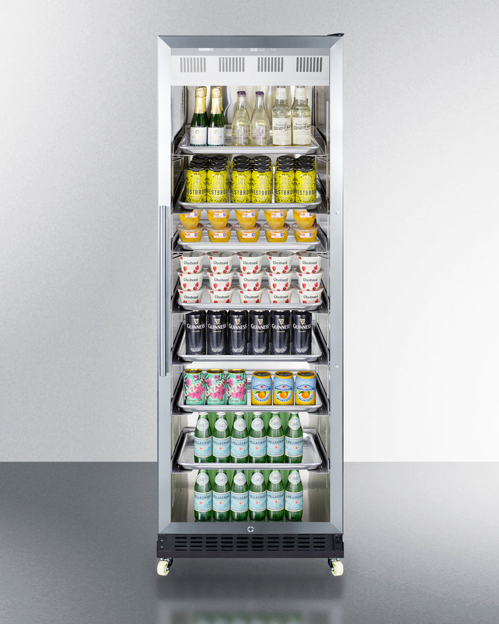 24" Wide Mini Reach-in Beverage Center With Dolly - (SCR1401RICSS)
