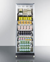 24" Wide Mini Reach-in Beverage Center With Dolly - (SCR1401RICSS)