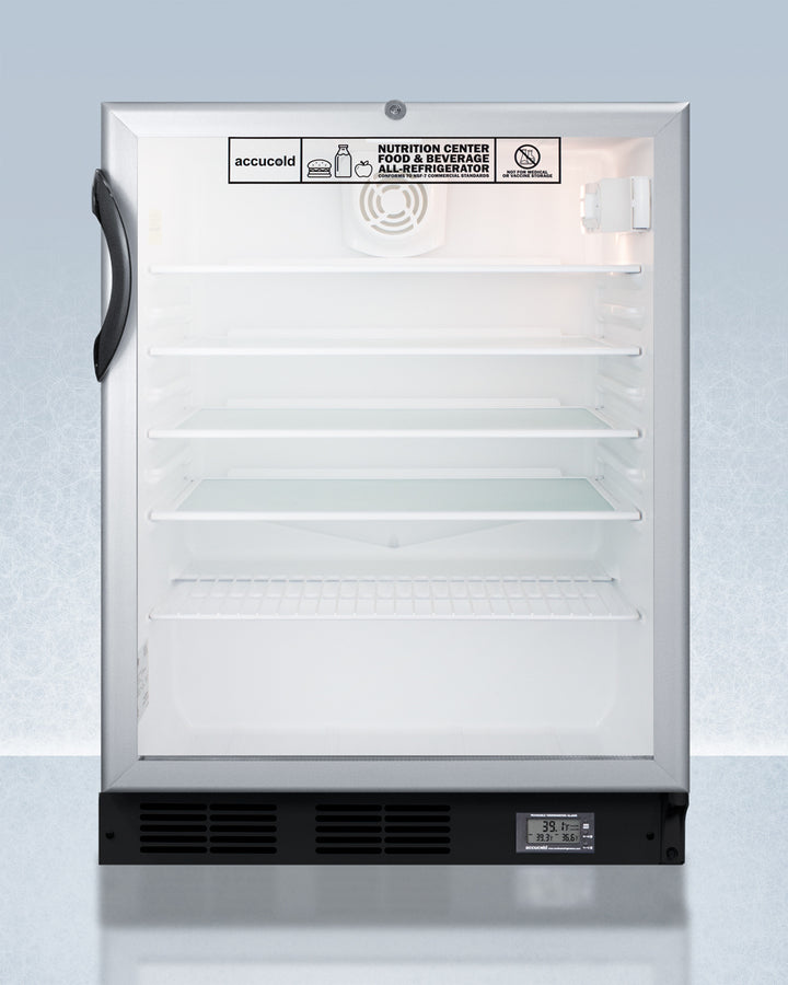 24" Wide Built-in All-refrigerator, ADA Compliant - (SCR600BGLBINZADA)