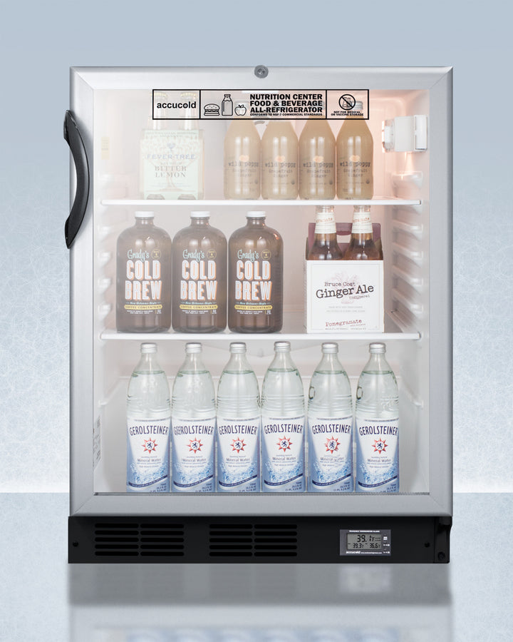 24" Wide Built-in All-refrigerator, ADA Compliant - (SCR600BGLBINZADA)