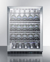 24" Wide Single Zone Built-in Commercial Wine Cellar - (SCR610BLCH)
