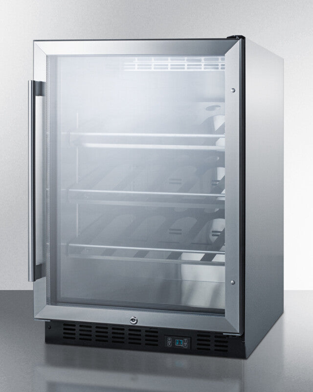 24" Wide Single Zone Built-in Commercial Wine Cellar - (SCR610BLCHCSS)